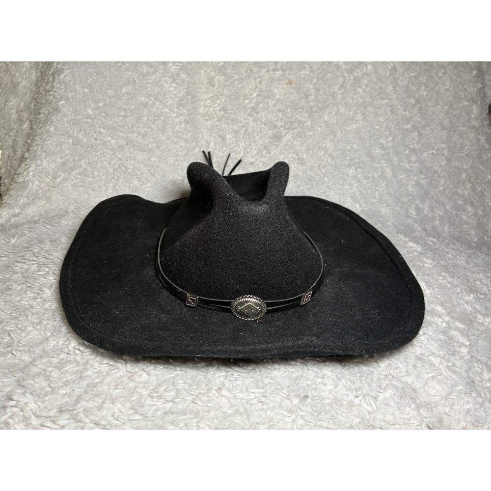 Stetson Crushable Men's Hollywood Drive Cowboy Rodeo Hat Black Wool Size Medium